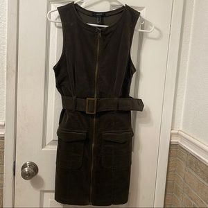 Suede Green Dress from F21